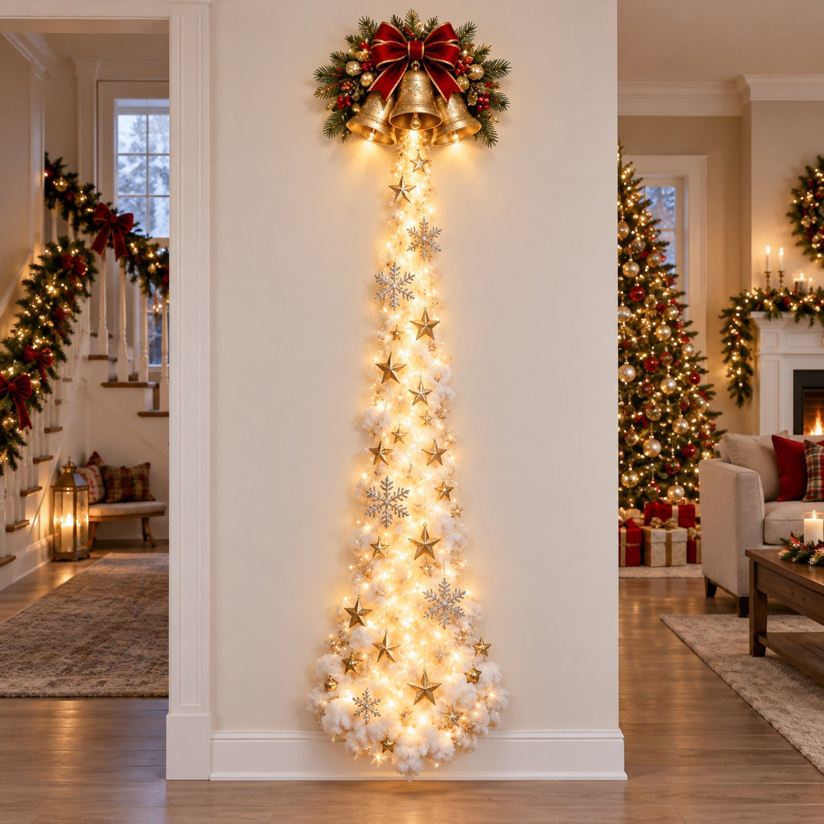 đ â¨Christmas Magic Trail Wall Light â Light-Up Holiday Wall Decorâ¨