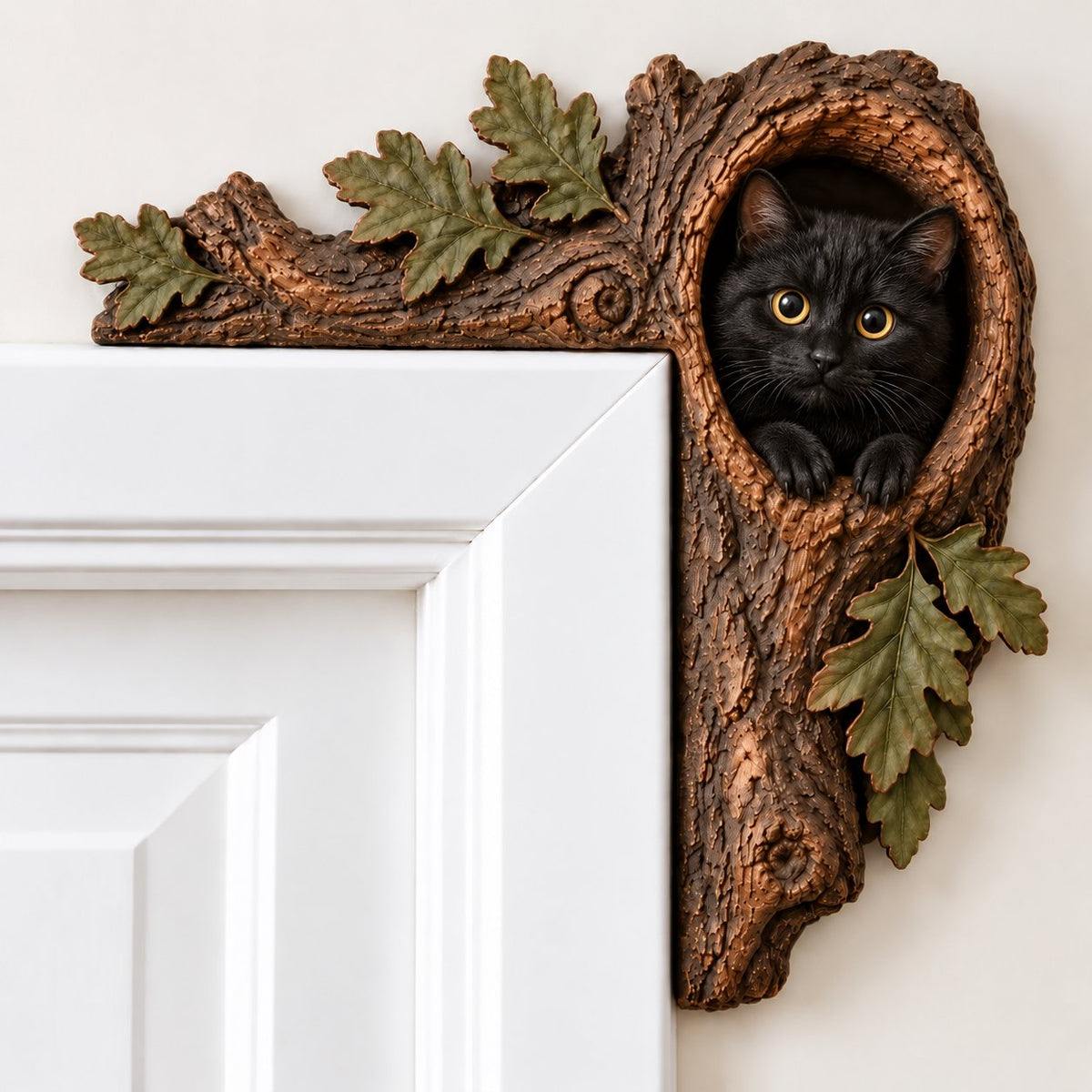 🐿️ 3D Chipmunk Tree Hollow Door Topper | Woodland Animal Doorway Decor For Cozy Nature Homes
