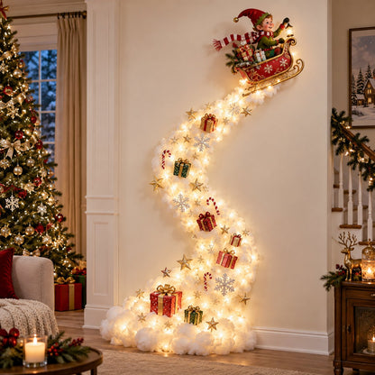 🏠✨Christmas Magic Trail Wall Light – Light-Up Holiday Wall Decor✨