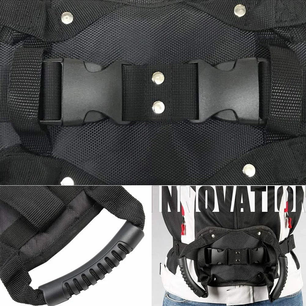 Motorcycle Passenger Grip Belt – Adjustable Rear Seat Handles