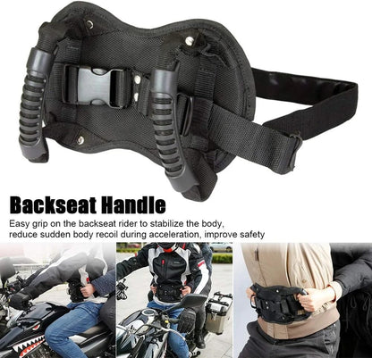 Motorcycle Passenger Grip Belt – Adjustable Rear Seat Handles