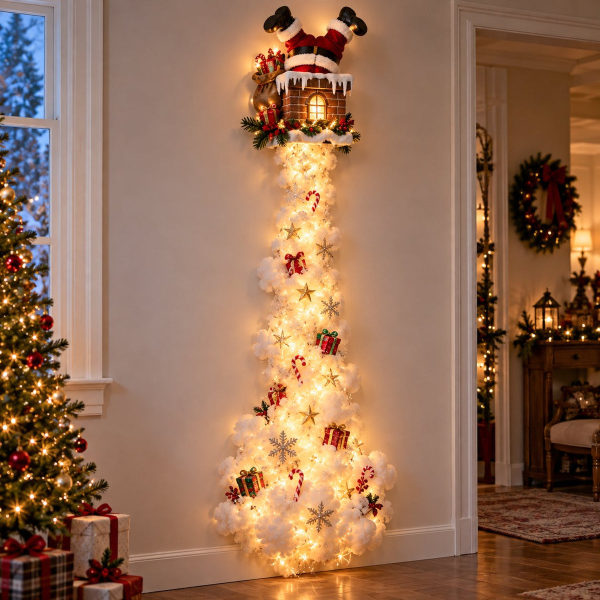 🏠✨Christmas Magic Trail Wall Light – Light-Up Holiday Wall Decor✨