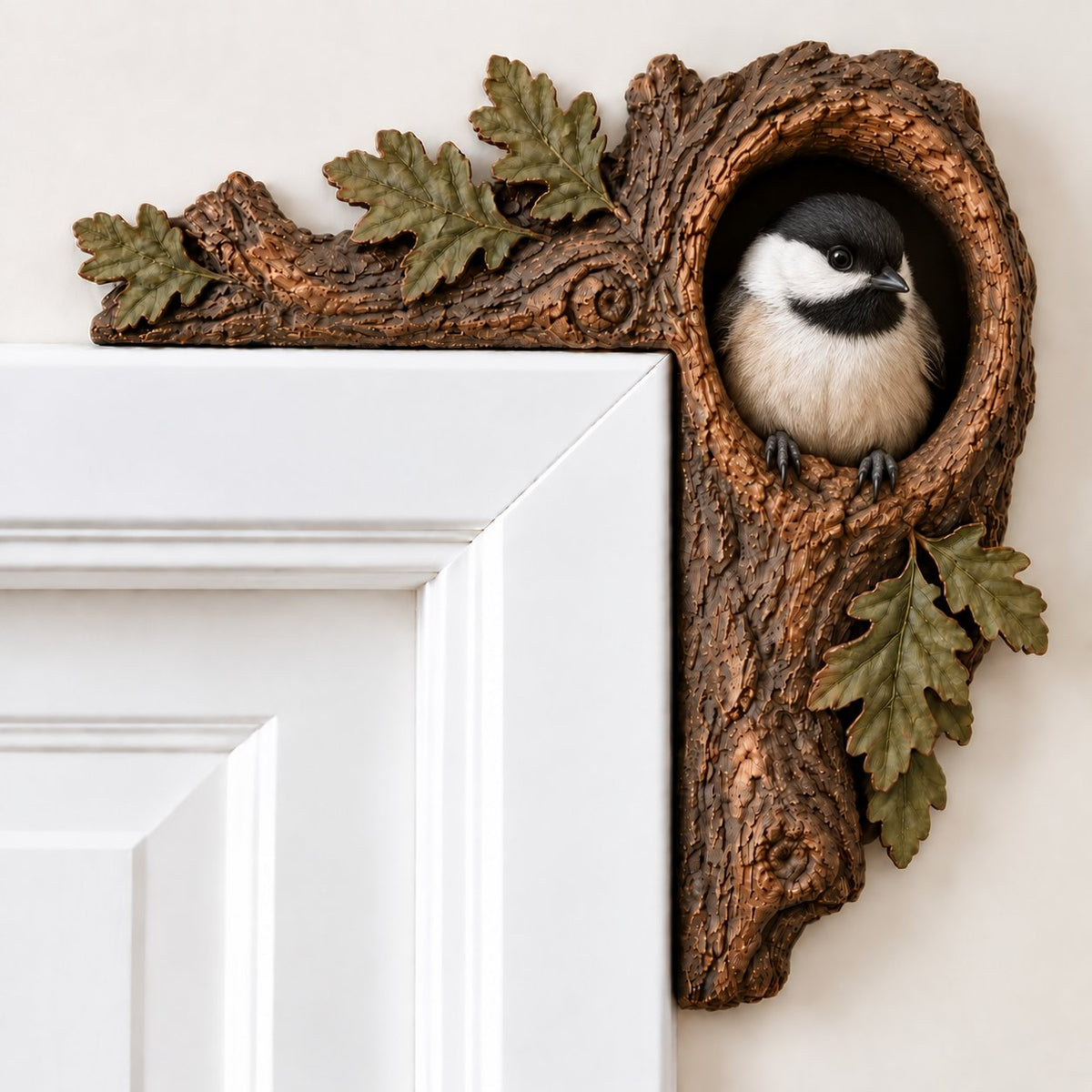 🐿️ 3D Chipmunk Tree Hollow Door Topper | Woodland Animal Doorway Decor For Cozy Nature Homes