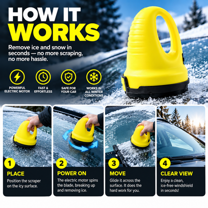 Cordless Electric Ice Scraper for Car Windows