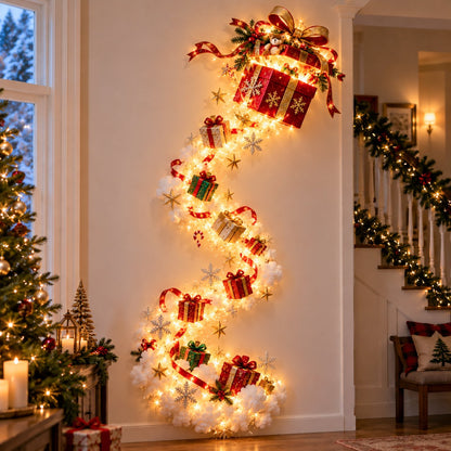 🏠✨Christmas Magic Trail Wall Light – Light-Up Holiday Wall Decor✨