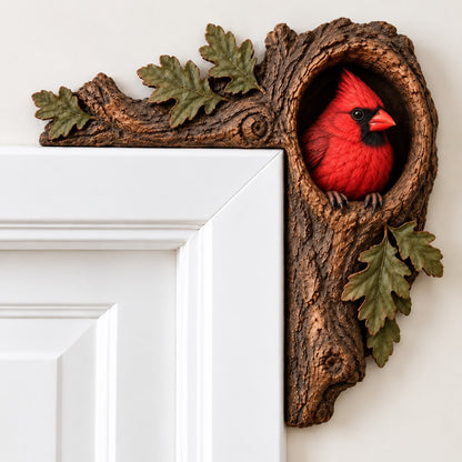 🐿️ 3D Chipmunk Tree Hollow Door Topper | Woodland Animal Doorway Decor For Cozy Nature Homes