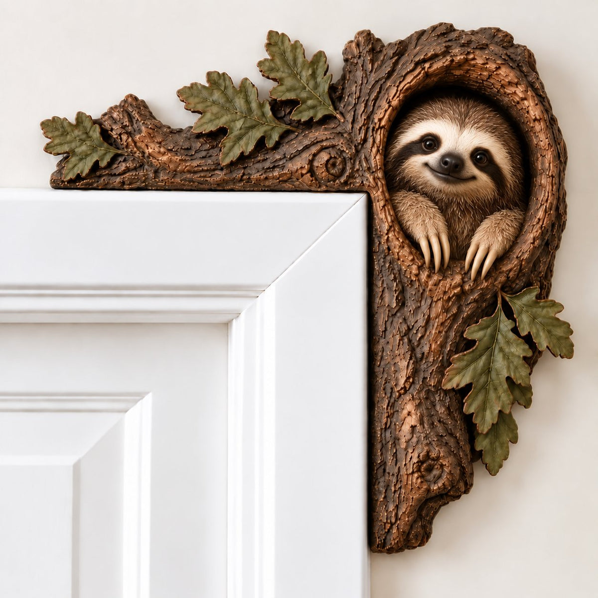 🐿️ 3D Chipmunk Tree Hollow Door Topper | Woodland Animal Doorway Decor For Cozy Nature Homes