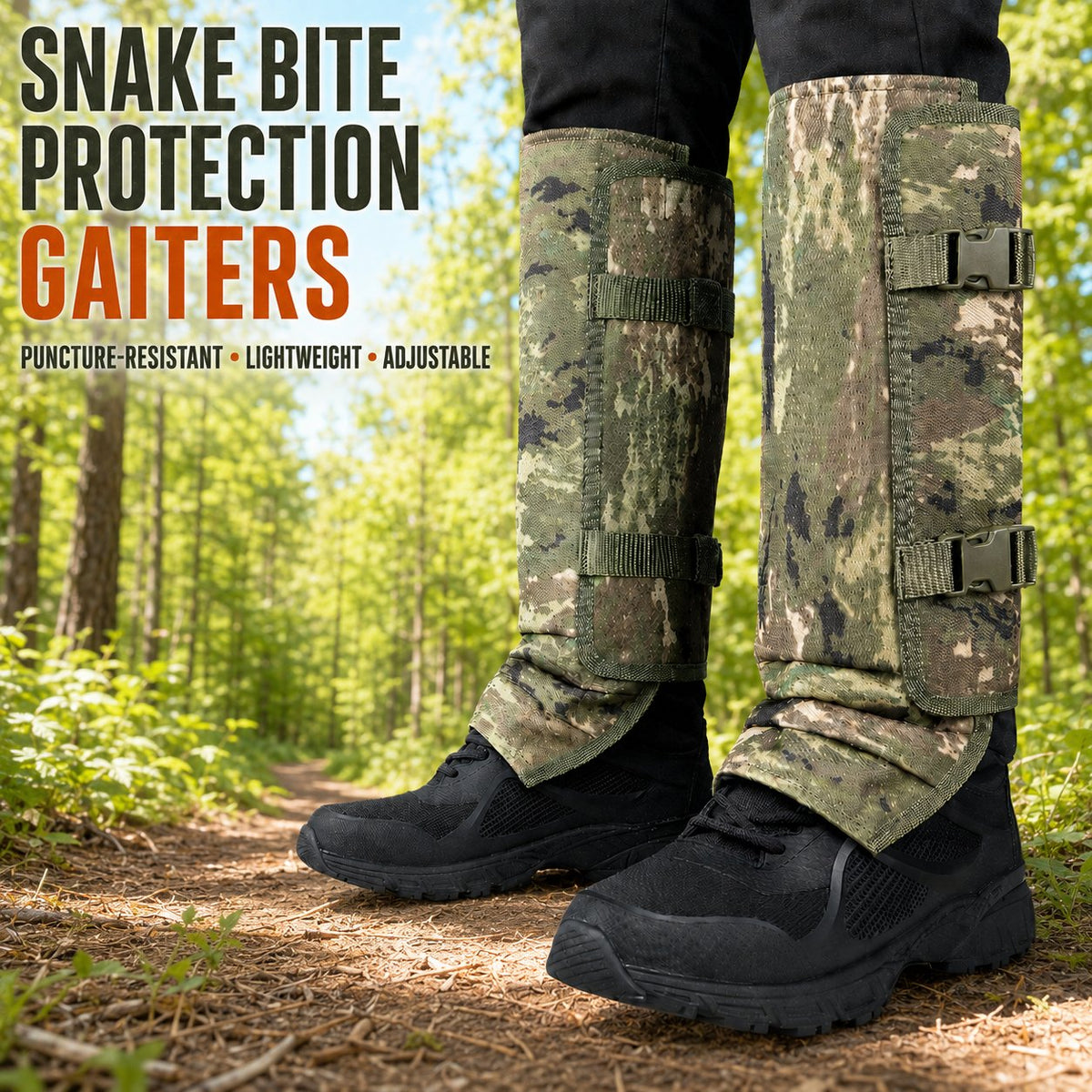 Reinforced Snake Protection Gaiters – Outdoor Leg Protection